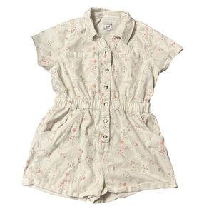 Women's Celebrity Pink Floral Romper XXL White Pink
